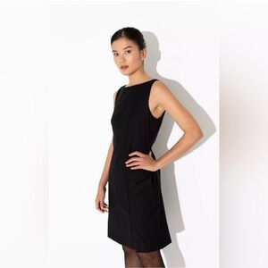 Kate Sylvester Sleeveless Sheath Dress Black Shimmer Size 8